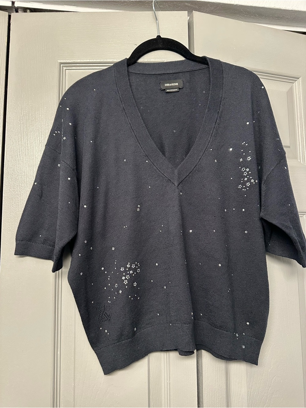 Zadig & Voltaire Wully Lico Rhinestone-Embellished Sweater
